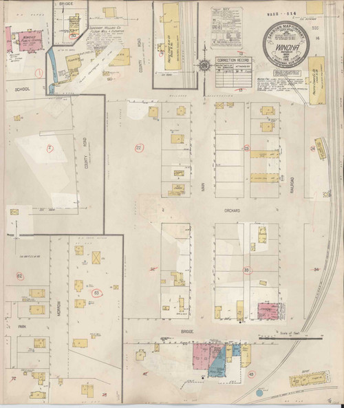 Winona Washington 1931 - Fire Insurance Index - Old Map Reprint