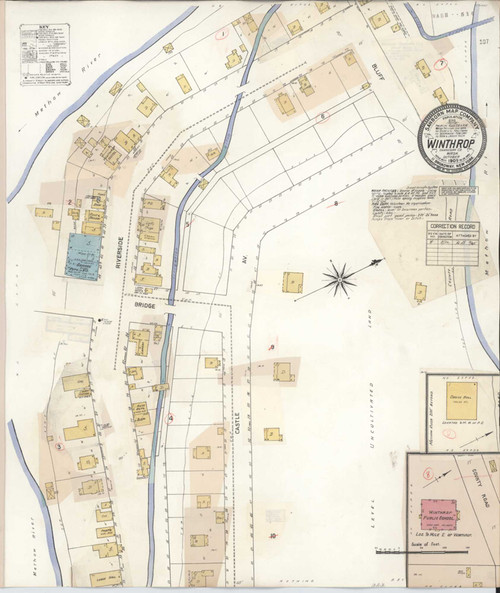 Winthrop Washington 1932 - Fire Insurance Index - Old Map Reprint