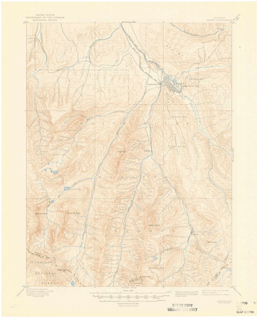 Aspen, Colorado 1895 (1946) USGS Old Topo Map Reprint 15x15 CO Quad 402306