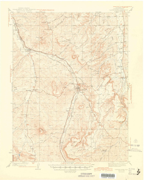 Castle Rock, Colorado 1945 (1945) USGS Old Topo Map Reprint 15x15 CO Quad 402236