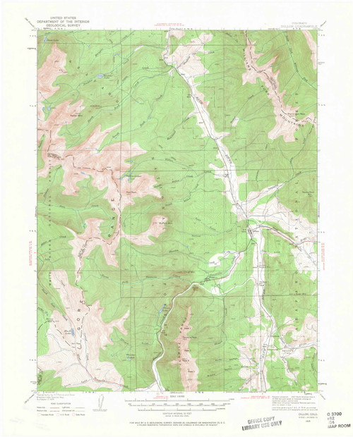 Dillon, Colorado 1929 (1962) USGS Old Topo Map Reprint 15x15 CO Quad 402858