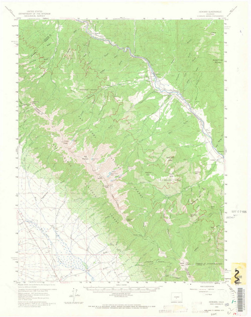 Howard, Colorado 1959 (1966) USGS Old Topo Map Reprint 15x15 CO Quad 402841
