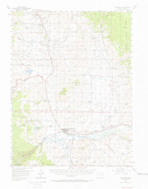 Kremmling, Colorado 1956 (1970) USGS Old Topo Map Reprint 15x15 CO Quad 402851