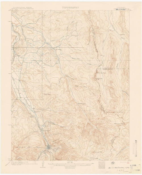 Ouray, Colorado 1904 (1904) USGS Old Topo Map Reprint 15x15 CO Quad 402653