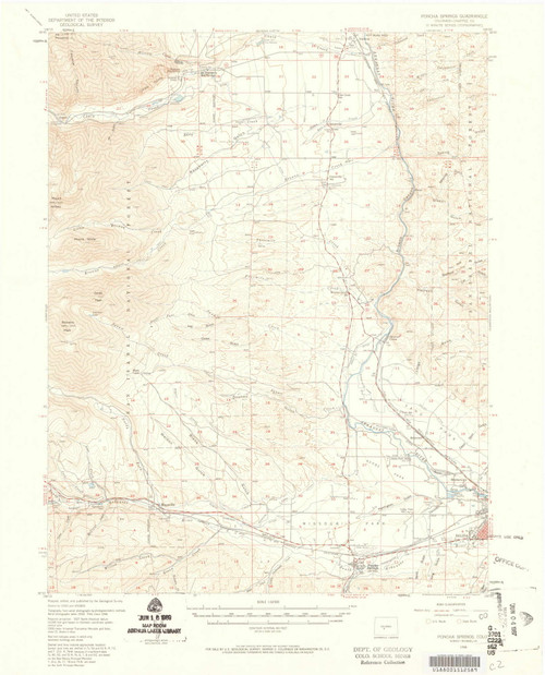 Poncha Springs, Colorado 1956 (1959) USGS Old Topo Map Reprint 15x15 CO Quad 402689