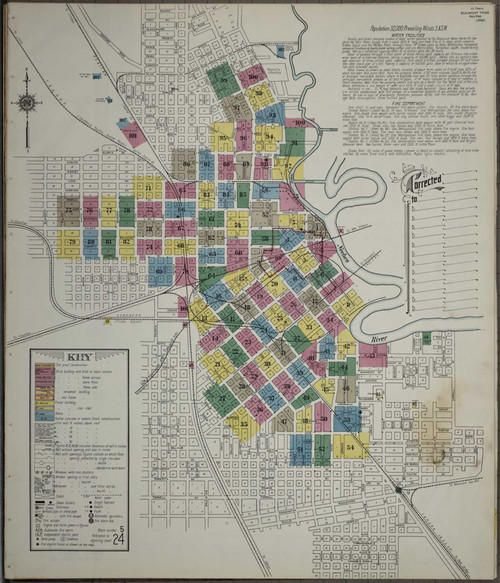 Beaumont Texas 1911 - Fire Insurance Index - Old Map Reprint