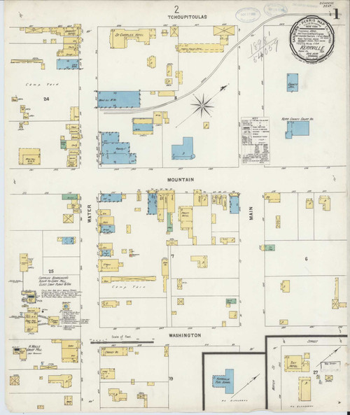 Kerrville Texas 1898 - Fire Insurance Index - Old Map Reprint