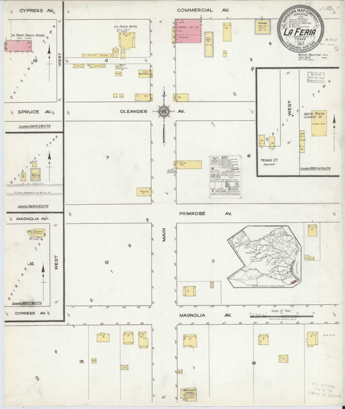 La Feria Texas 1917 - Fire Insurance Index - Old Map Reprint