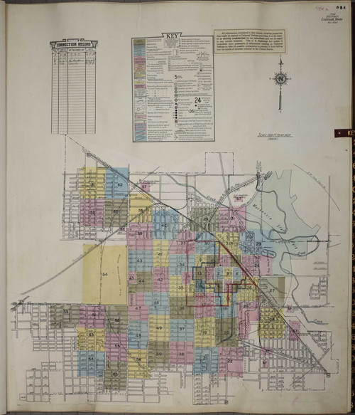Lubbock Texas 1950 - Fire Insurance Index - Old Map Reprint