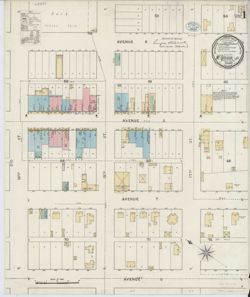 Mcgregor Texas 1894 - Fire Insurance Index - Old Map Reprint
