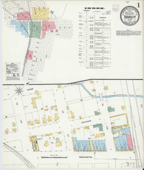 Navasota Texas 1906 - Fire Insurance Index - Old Map Reprint