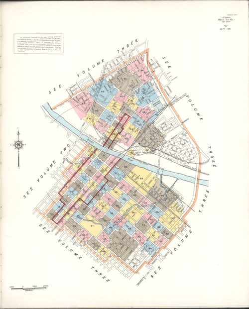 Waco Texas 1952 V1 - Fire Insurance Index - Old Map Reprint