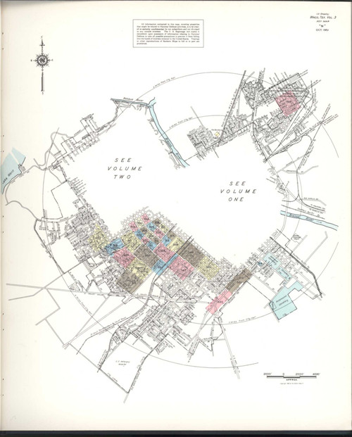 Waco Texas 1952 V3 - Fire Insurance Index - Old Map Reprint