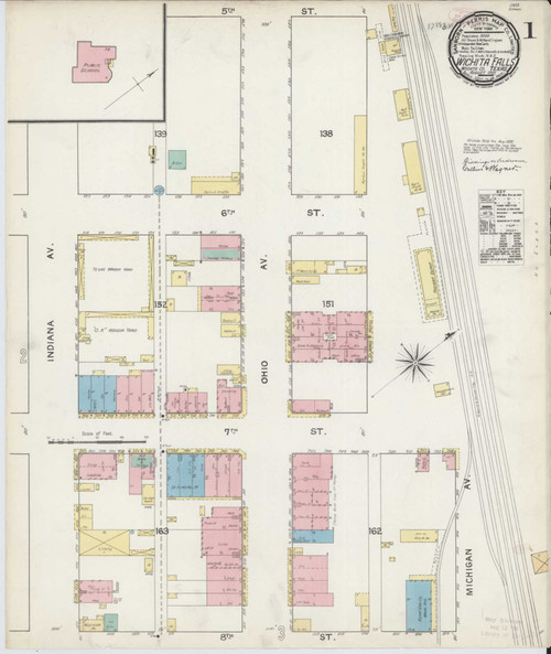 Wichita Falls Texas 1892 - Fire Insurance Index - Old Map Reprint