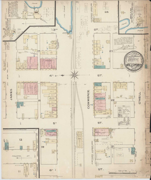Wills Point Texas 1885 - Fire Insurance Index - Old Map Reprint