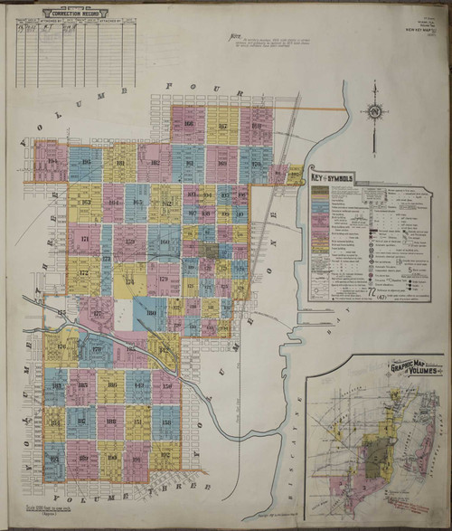 Miami Florida 1938 V2 - Fire Insurance Index - Old Map Reprint