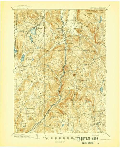 Cornwall, CT 1903 (1946) USGS Old Topo Map Reprint 15x15 CT Quad 137834