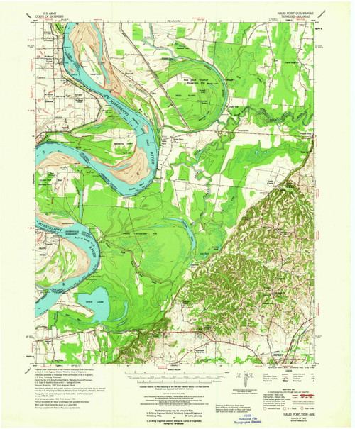 Hales Point, Tennessee 1962 (1962) USGS Old Topo Map Reprint 15x15 TN Quad 147982