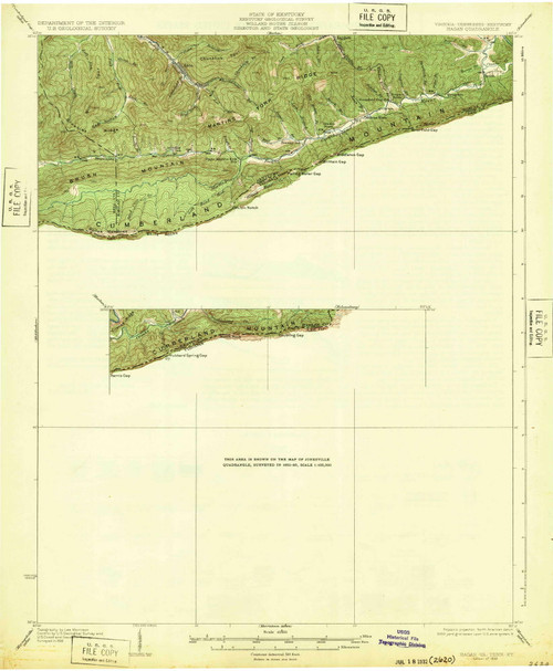 Hagan, Virginia 1932 (1932) USGS Old Topo Map Reprint 15x15 TN Quad 188147