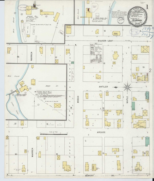 Gladwin Michigan 1898 - Fire Insurance Index - Old Map Reprint