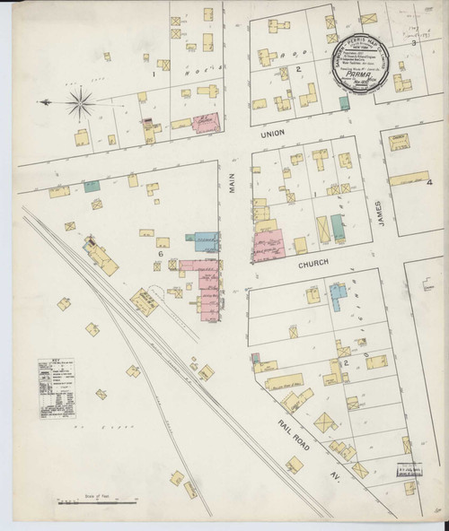 Parma Michigan 1892 - Fire Insurance Index - Old Map Reprint