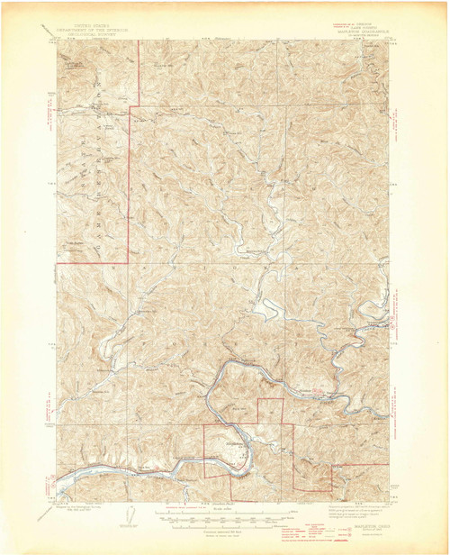Mapleton, Oregon 1945 () USGS Old Topo Map Reprint 15x15 OR Quad 463249