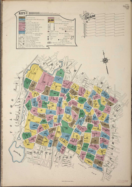 Boston Massachusetts 1919 V3 - Fire Insurance Index - Old Map Reprint