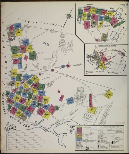 Springfield Massachusetts 1911 V3 - Fire Insurance Index - Old Map Reprint
