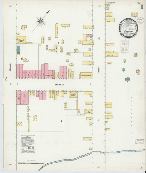 Cheraw South Carolina 1900 - Fire Insurance Index - Old Map Reprint