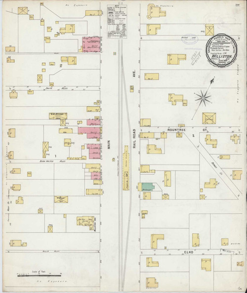 Williston South Carolina 1898 - Fire Insurance Index - Old Map Reprint