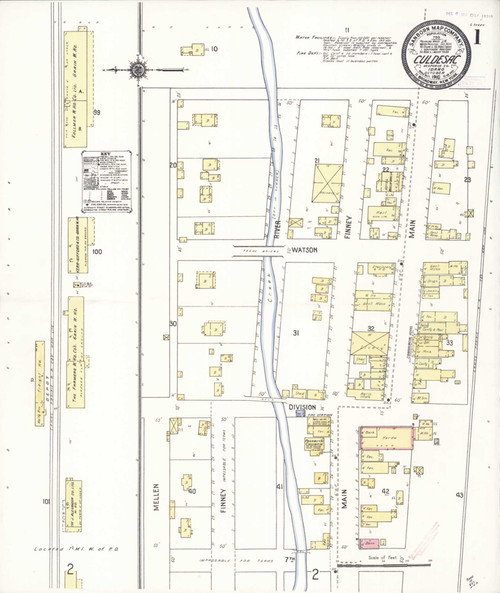 Culdesac Idaho 1910 - Fire Insurance Index - Old Map Reprint