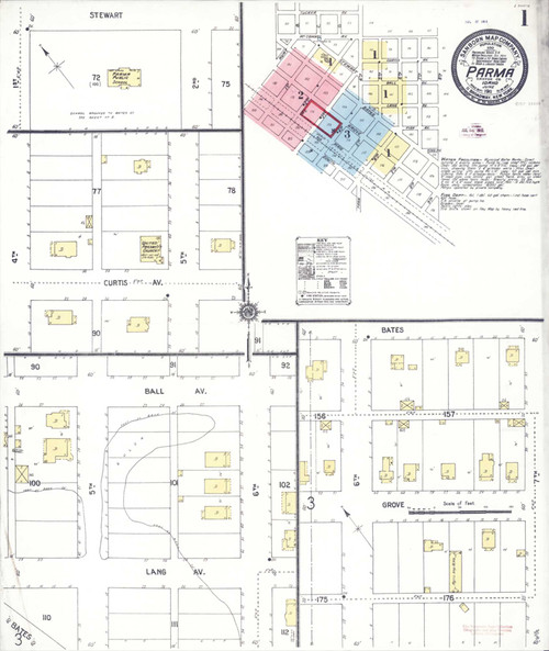Parma Idaho 1911 - Fire Insurance Index - Old Map Reprint