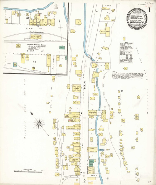Wardner Idaho 1896 - Fire Insurance Index - Old Map Reprint