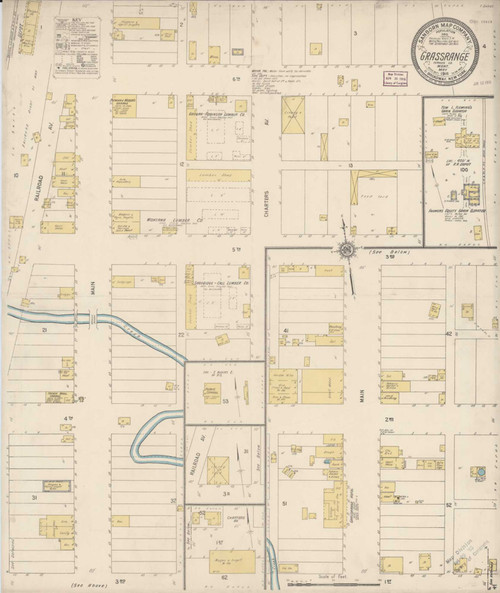 Grassrange Montana 1916 - Fire Insurance Index - Old Map Reprint