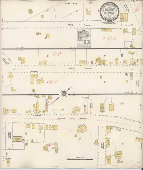 Helmville Montana 1927 - Fire Insurance Index - Old Map Reprint