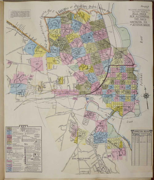 Alexandria Virginia 1959 - Fire Insurance Index - Old Map Reprint
