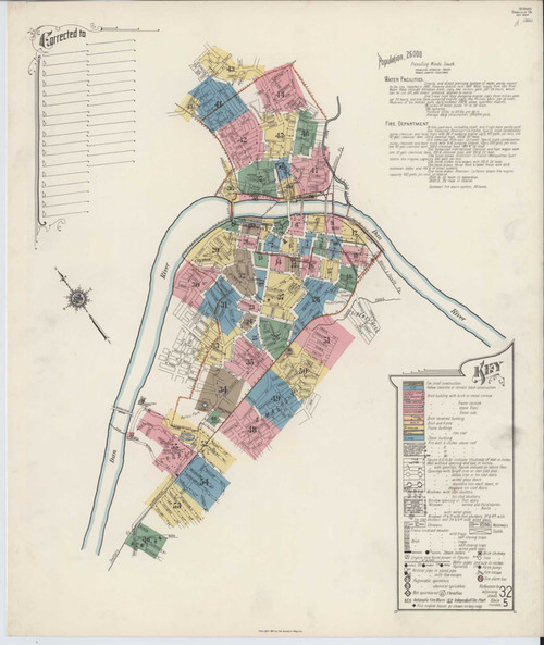 Danville Virginia 1920 - Fire Insurance Index - Old Map Reprint