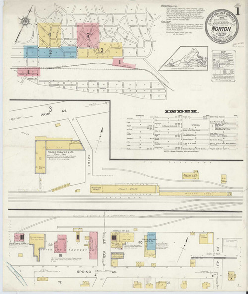 Norton Virginia 1913 - Fire Insurance Index - Old Map Reprint