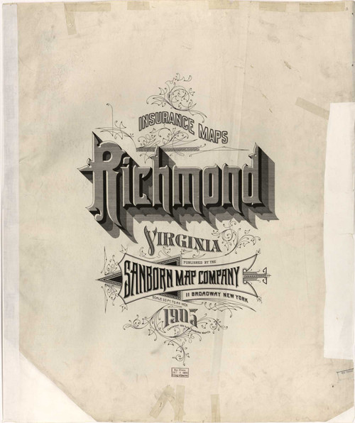 Richmond Virginia 1905 - Fire Insurance Index - Old Map Reprint