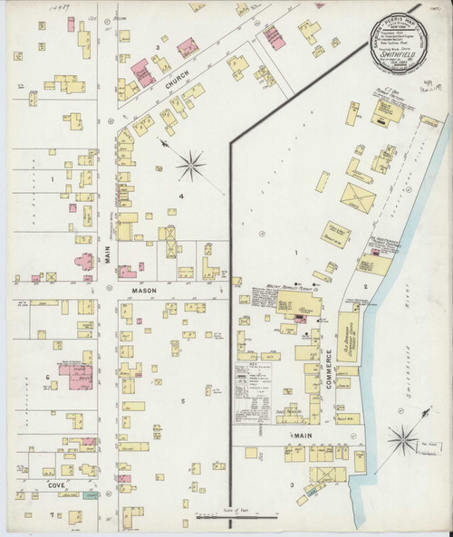 Smithfield Virginia 1897 - Fire Insurance Index - Old Map Reprint