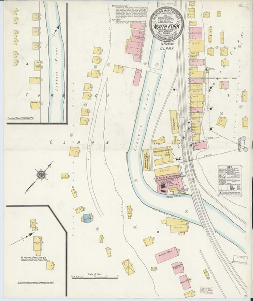 Northfork West Virginia 1910 - Fire Insurance Index - Old Map Reprint