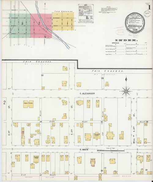Brockway Pennsylvania 1899 - Fire Insurance Index - Old Map Reprint