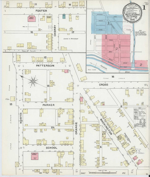 Mifflintown Pennsylvania 1891 - Fire Insurance Index - Old Map Reprint