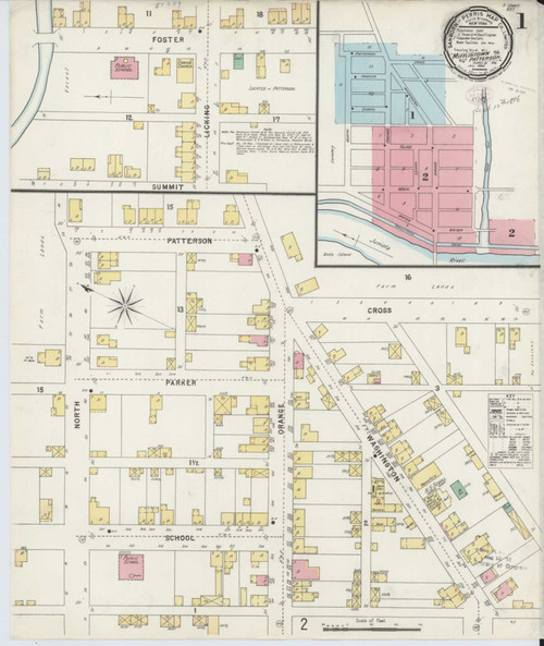 Mifflintown Pennsylvania 1896 - Fire Insurance Index - Old Map Reprint