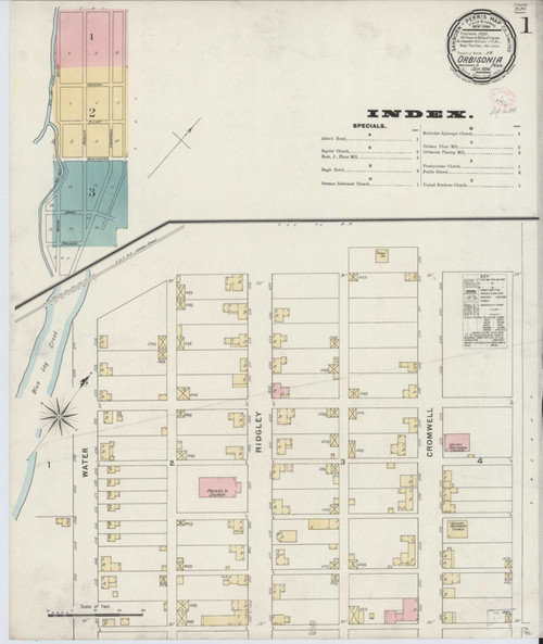 Orbisonia Pennsylvania 1894 - Fire Insurance Index - Old Map Reprint