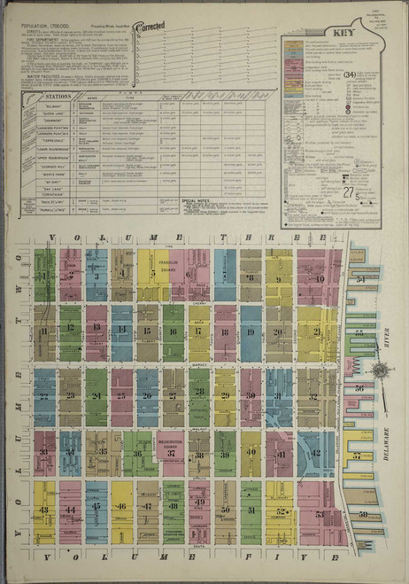 Philadelphia Pennsylvania 1916 V1 - Fire Insurance Index - Old Map Reprint