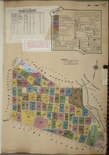 Philadelphia Pennsylvania 1951 V14 - Fire Insurance Index - Old Map Reprint