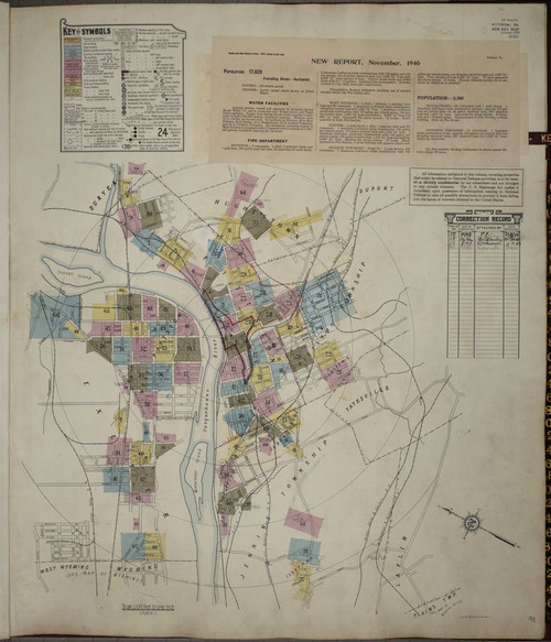 Pittston Pennsylvania 1950 - Fire Insurance Index - Old Map Reprint
