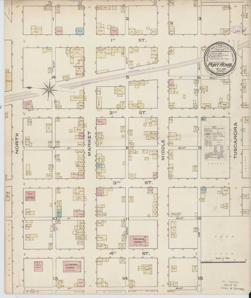 Port Royal Pennsylvania 1885 - Fire Insurance Index - Old Map Reprint