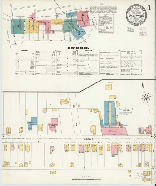 Quakertown Pennsylvania 1904 - Fire Insurance Index - Old Map Reprint